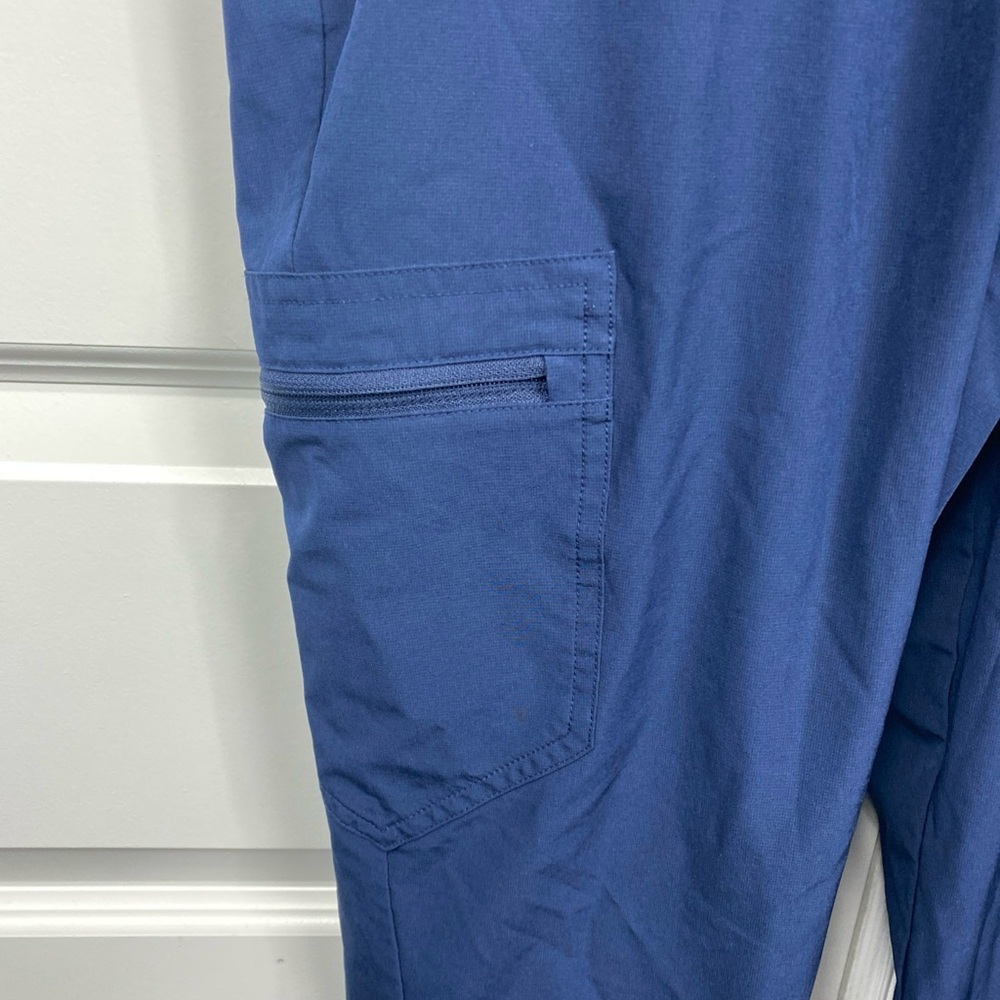 FIGS Technical Collection Jogger Scrub Pants Women's Small Navy Blue teal String - Picture 3 of 8